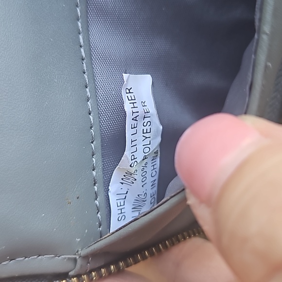 Joy Mangano Gray Leather Zip Around Wallet - Picture 7 of 12